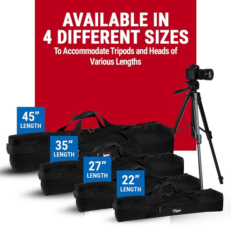 Vidpro Tc-27 Padded Tripod Bag Carries 27-Inch Long Tripods - Image 3